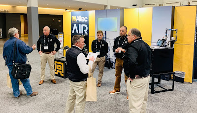 Compressed Air Best Practices 2021 Expo Booth with Visitors