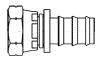 Hose Barb to Female SAE 45 (Swivel)