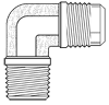 Elbow (Male 90 deg SAE FL45)