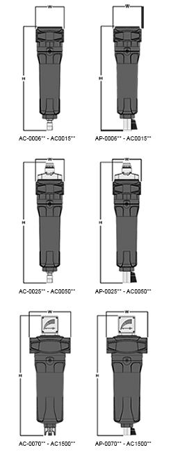 A Series Complete Dimensions